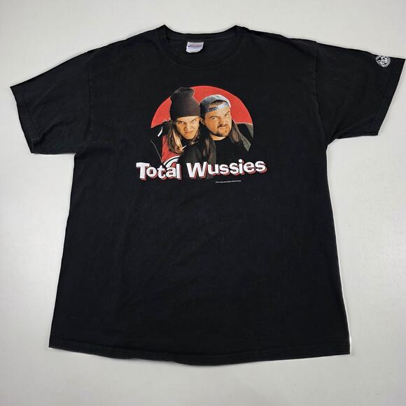 Vintage Jay and Silent Bob Shirt Mens XL Total Wussies‎ View Askew 1999 90s Tee